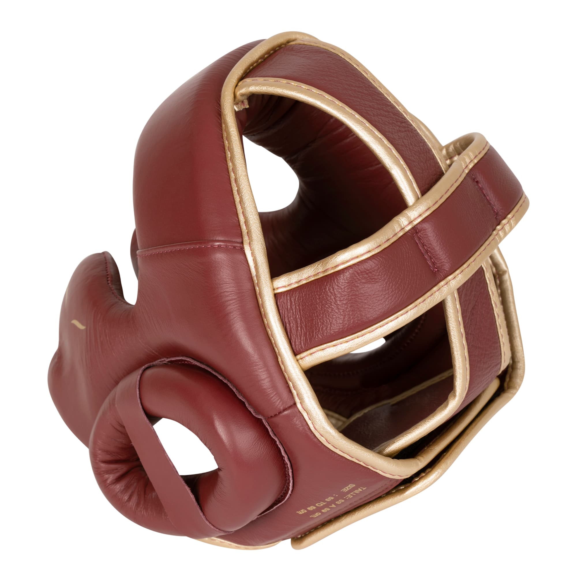 Casque de boxe ELION Paris Cuir Bordeaux Vintage - Image 3