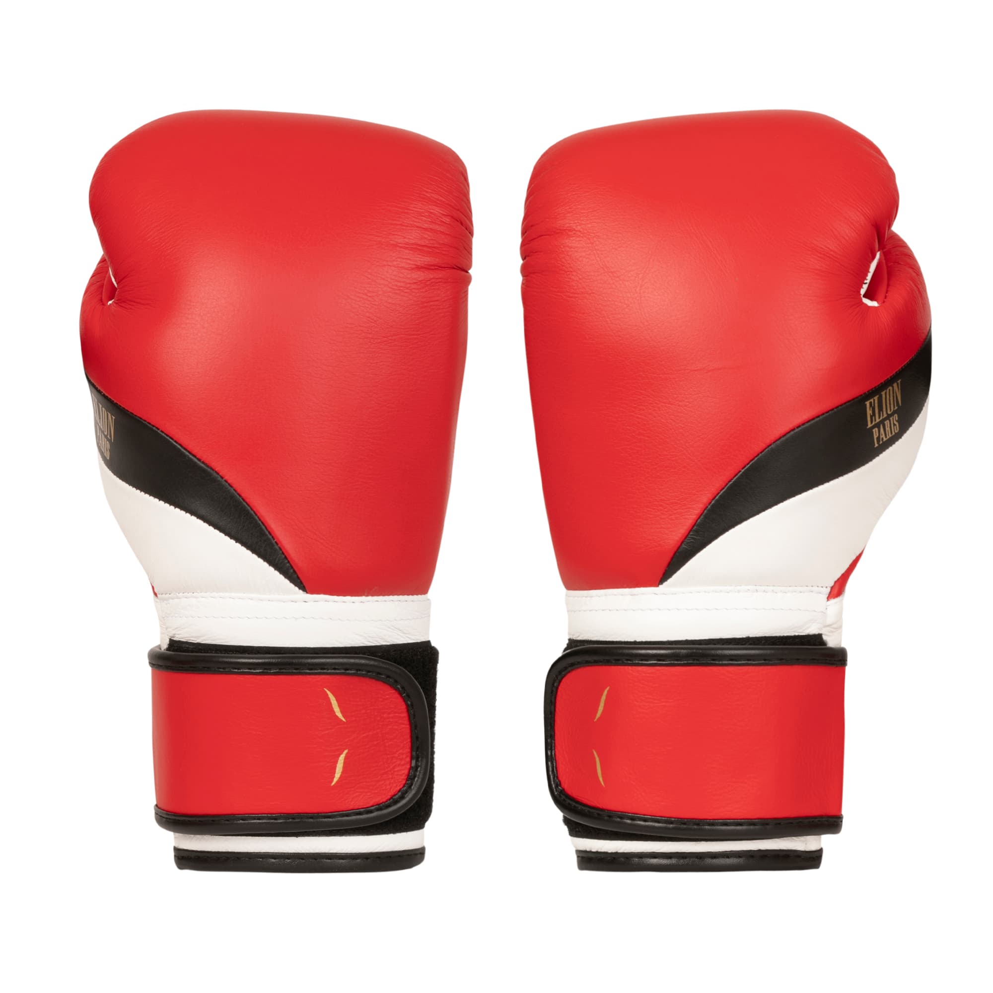 L'Elégant de boxe ELION Paris Velcro - Rouge Mat/Noir/Blanc Mat