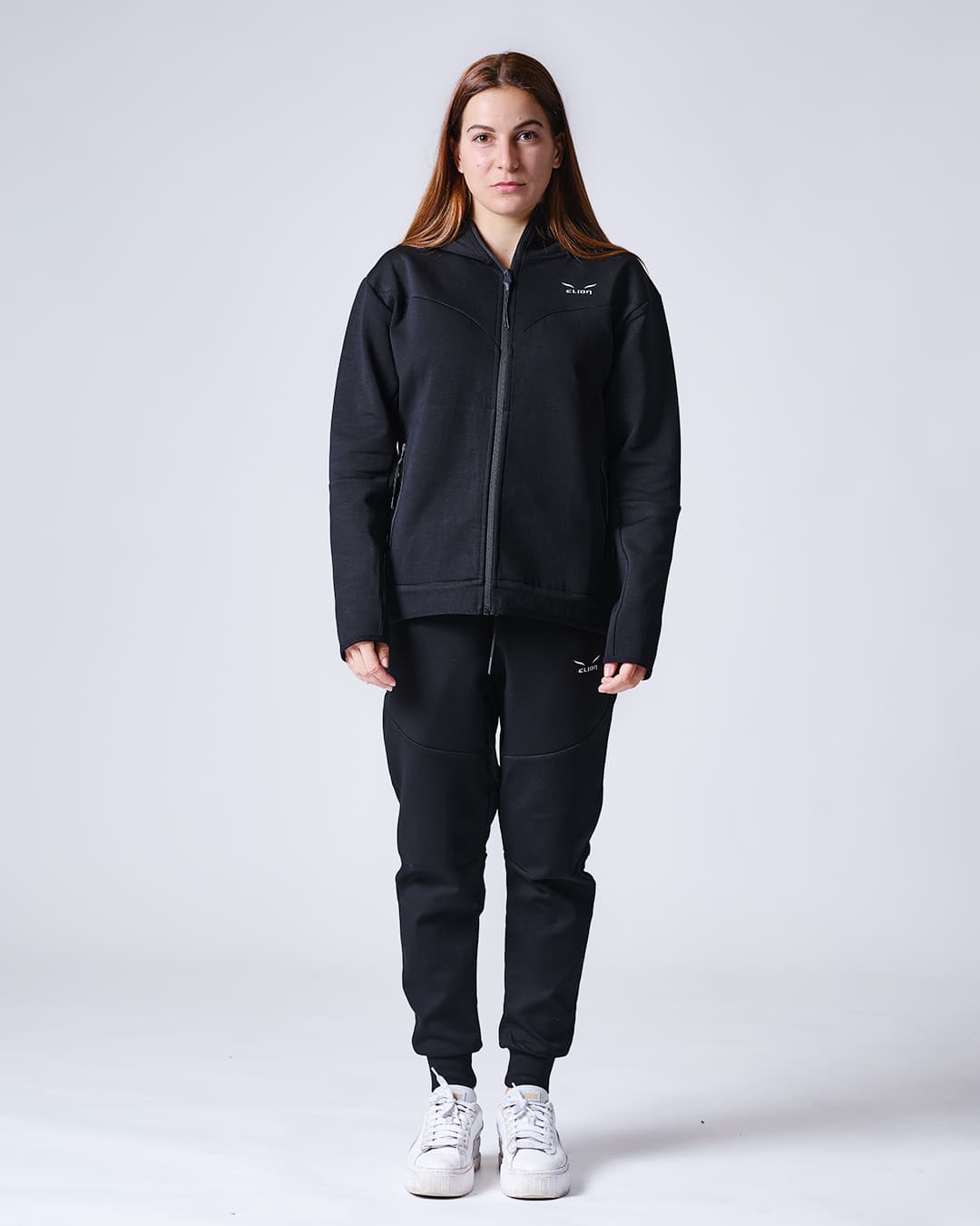 Sweatshirt à Capuche Zippé ELION Nazareth Noir - Image 14