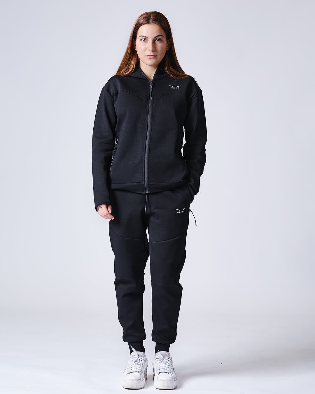 Sweatshirt à Capuche Zippé ELION Nazareth Noir - Image 15