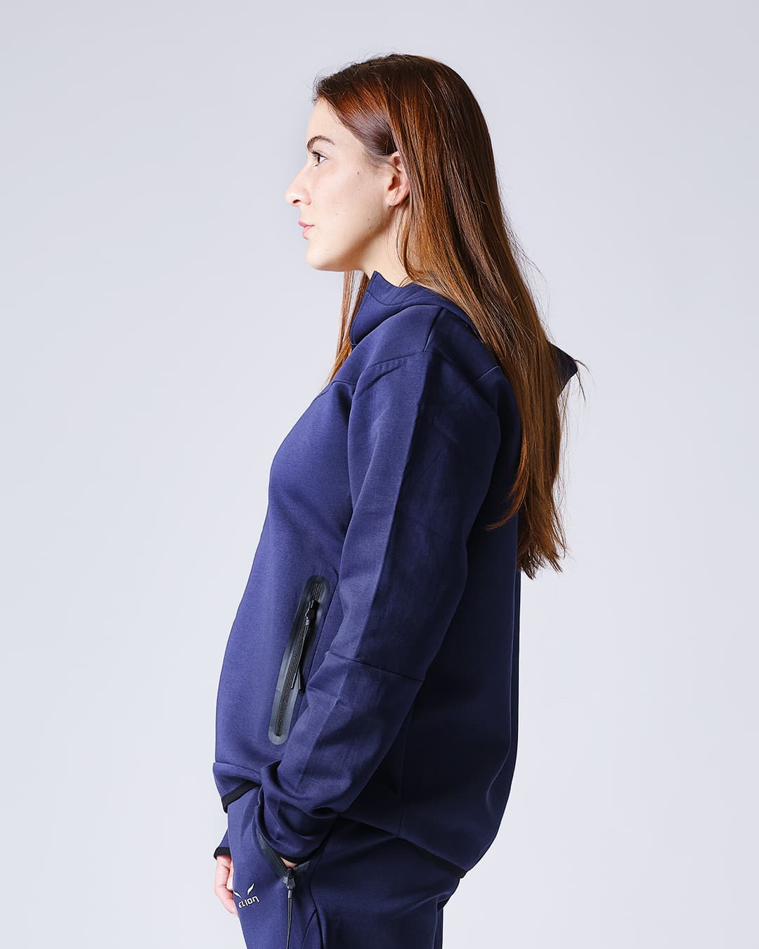 Sweatshirt à Capuche Zippé ELION Nazareth Bleu - Image 11