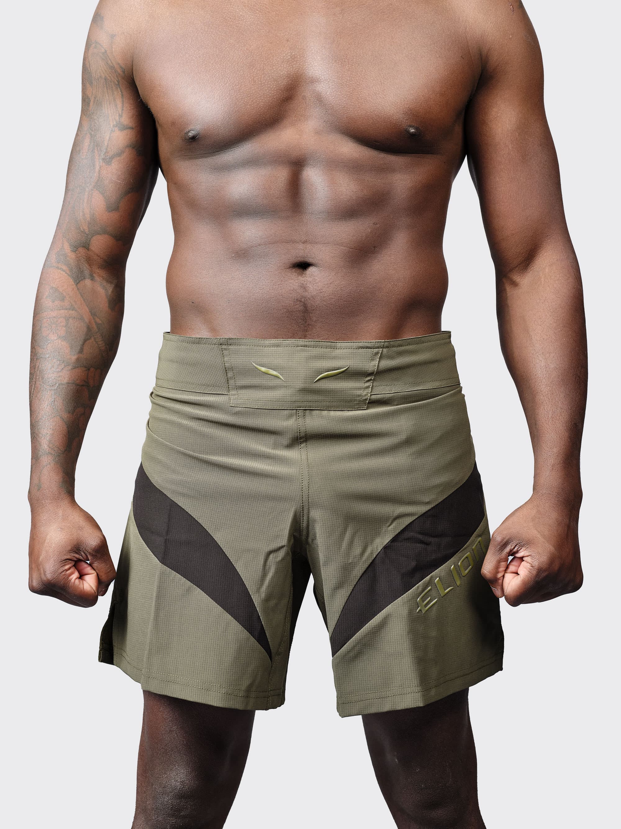 Short MMA SEYANT ELION - Kaki/Noir - Image 4