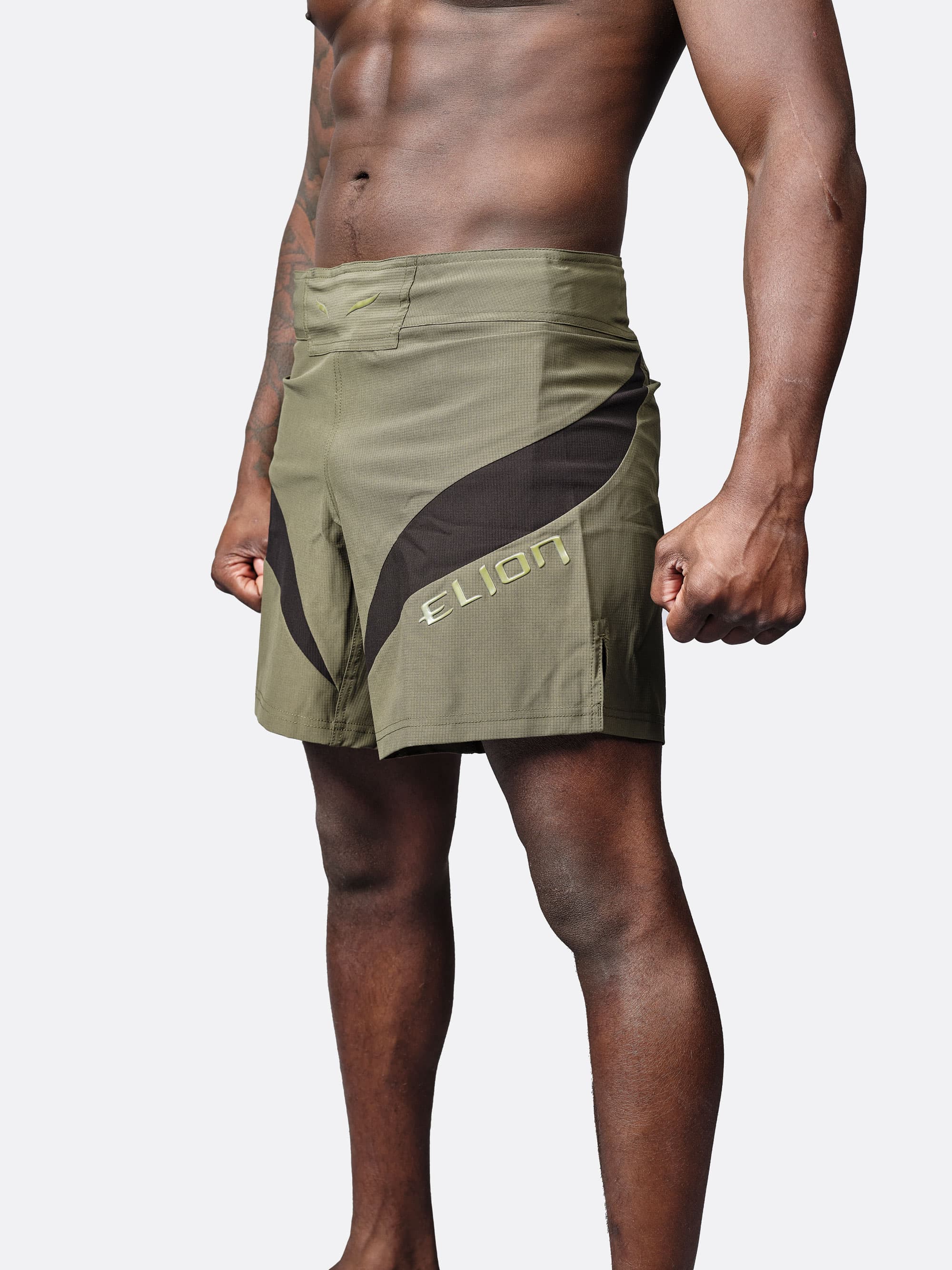 Short MMA SEYANT ELION - Kaki/Noir - Image 2