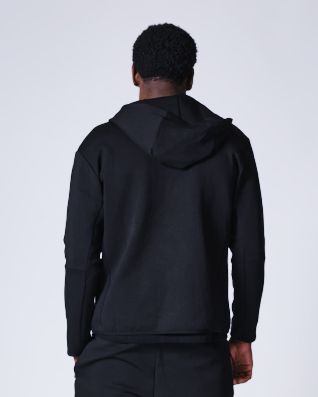 Sweatshirt à Capuche Zippé ELION Nazareth Noir - Image 4