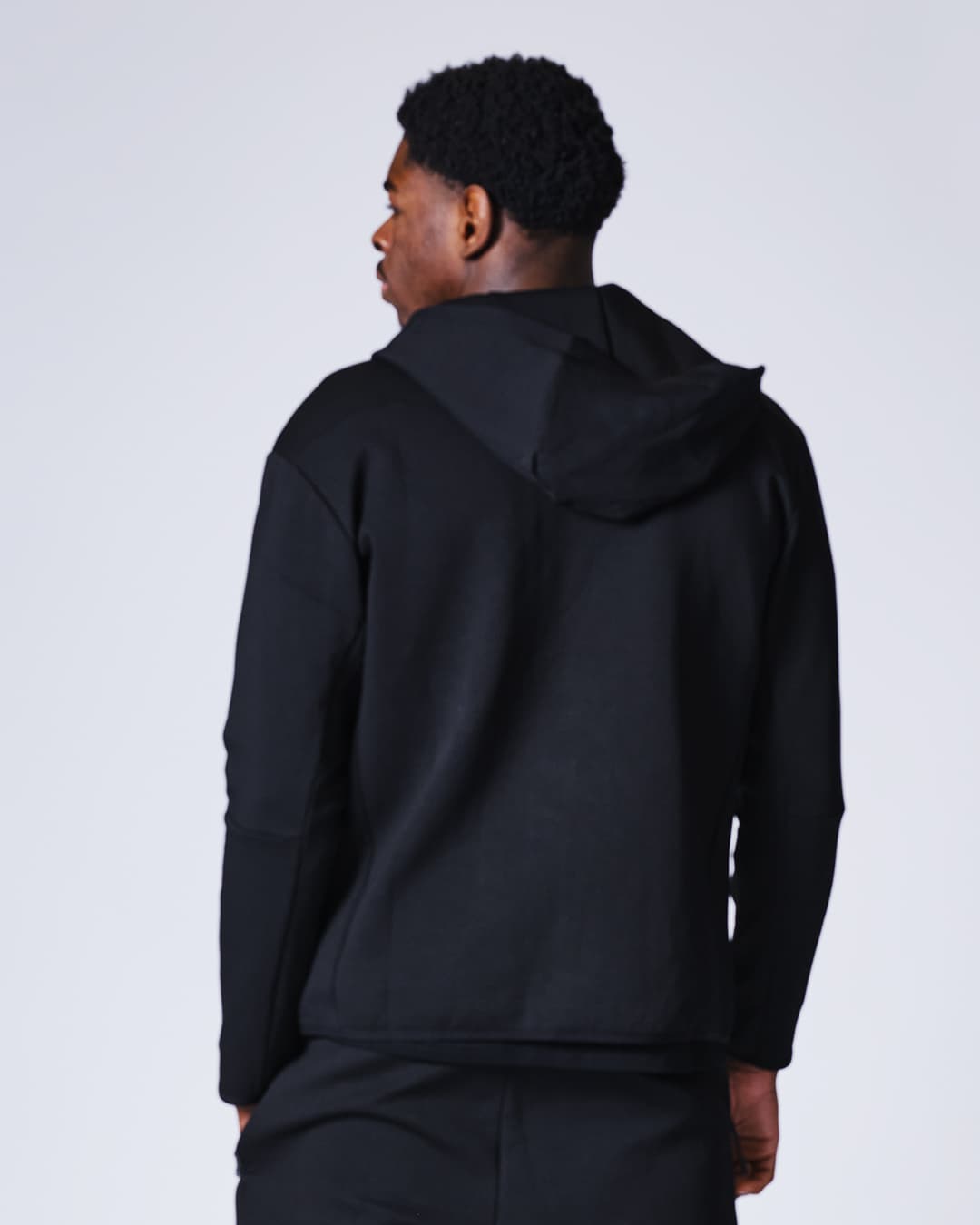 Sweatshirt à Capuche Zippé ELION Nazareth Noir - Image 5