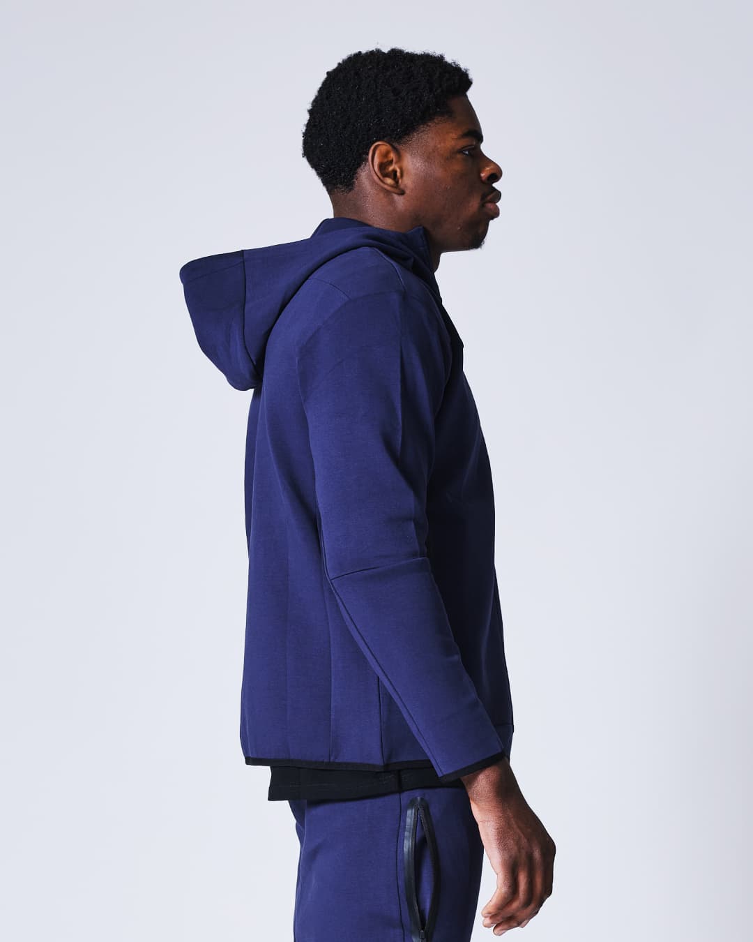 Sweatshirt à Capuche Zippé ELION Nazareth Bleu - Image 4