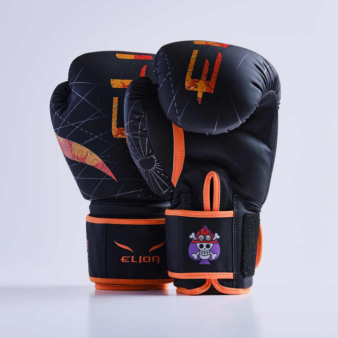 L'Extravagant de Boxe ONE PIECE X ELION Ace Noir/Orange - Image 2