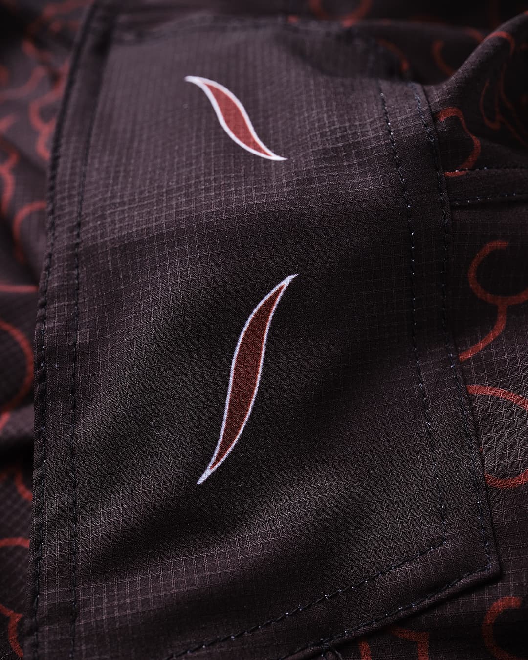 Short MMA SEYANT NARUTO X ELION AKATSUKI Noir/Bordeaux - Image 5