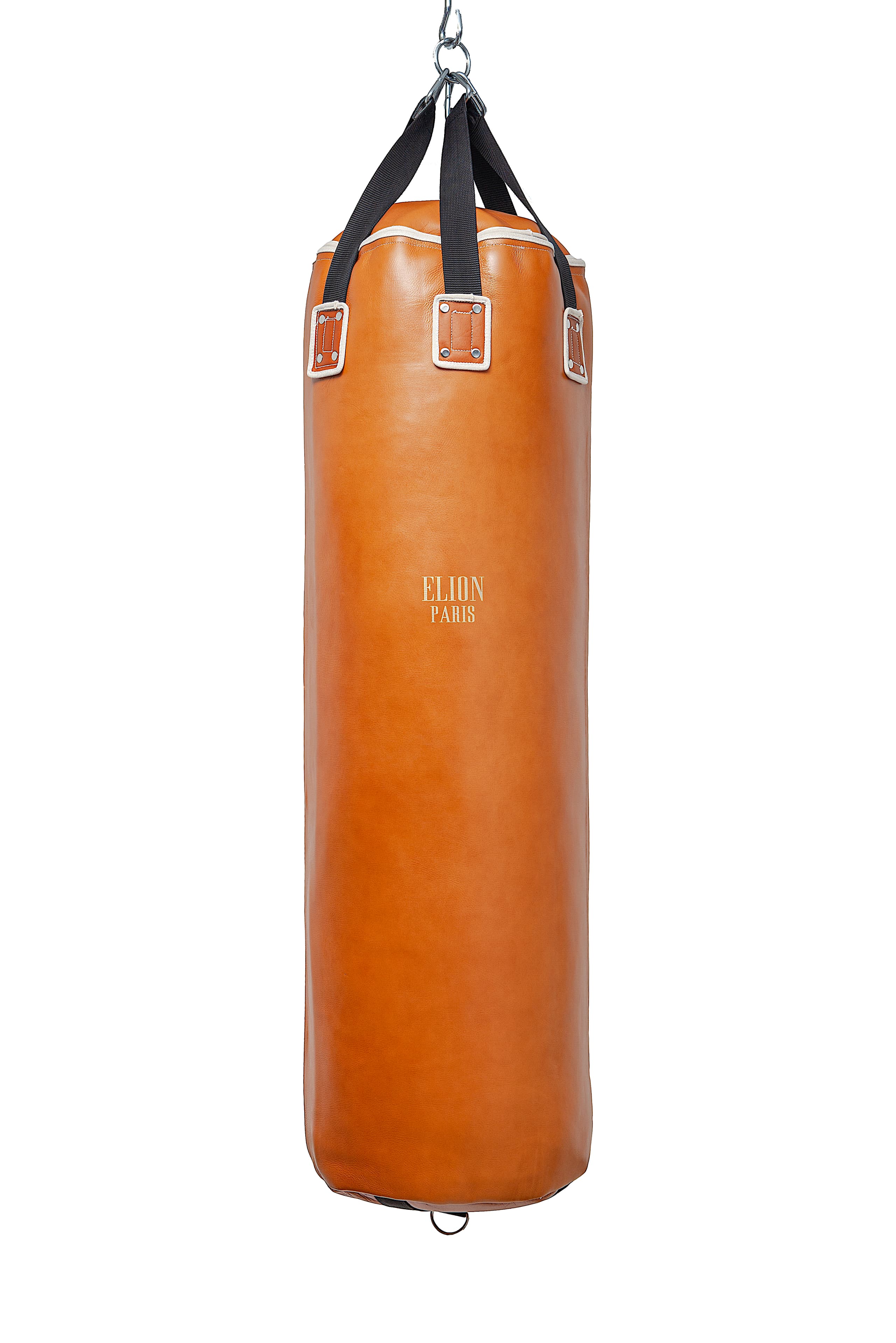 Sac de frappe ELION Cuir Collection Paris - 1m35 - 45kg - Marron - Image 3