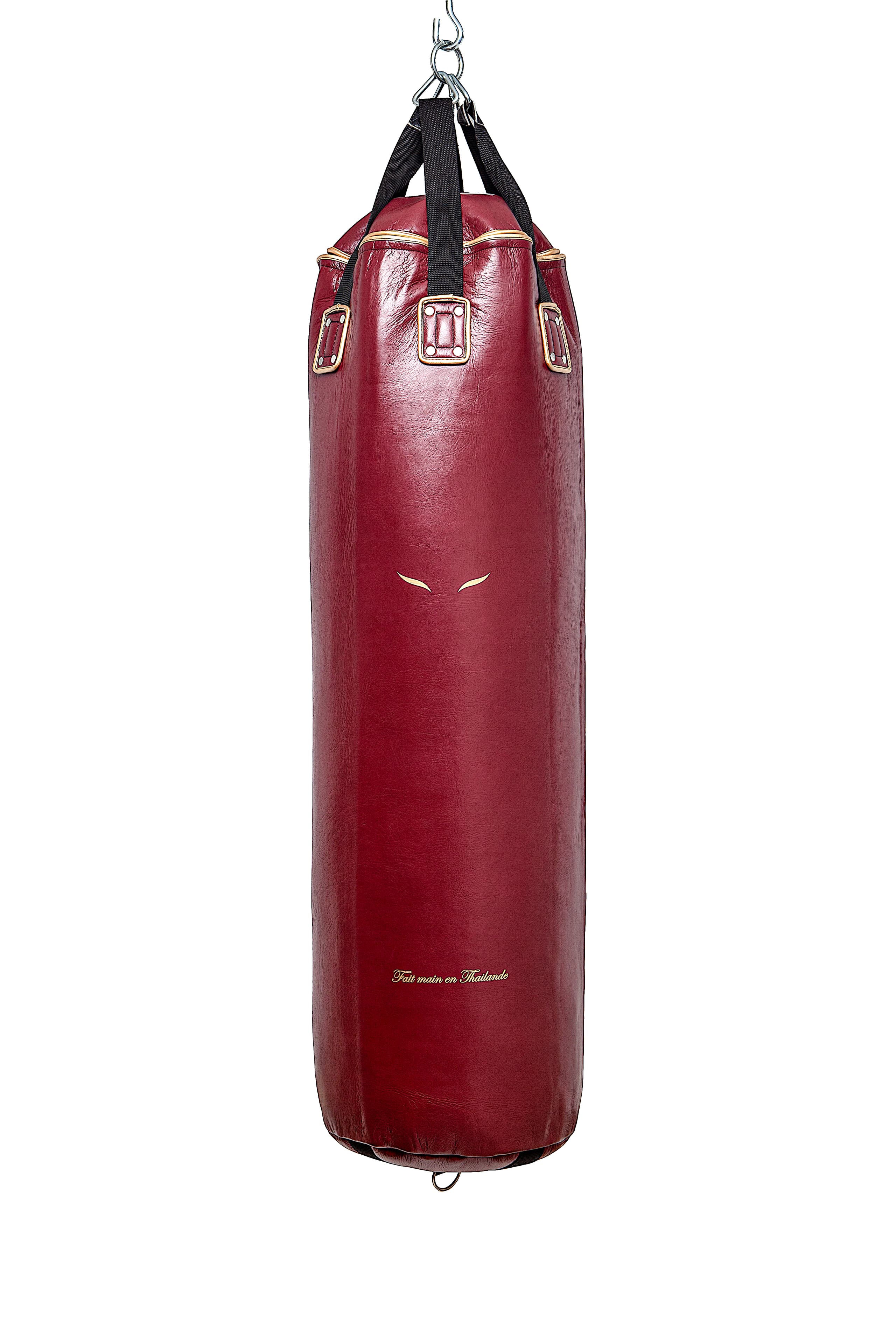 Sac de frappe ELION Cuir Collection Paris - 1m35 - 45kg - Bordeaux - Image 2
