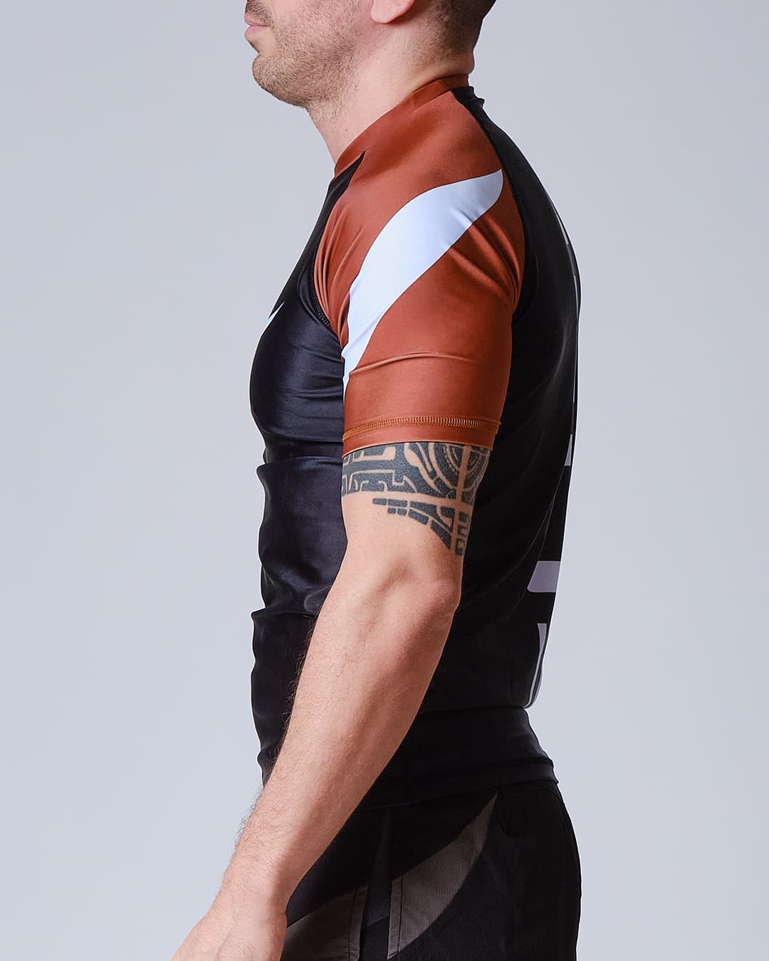 Rashguard ELION JJB SQUALE - Marron - Manches Courtes - Image 2