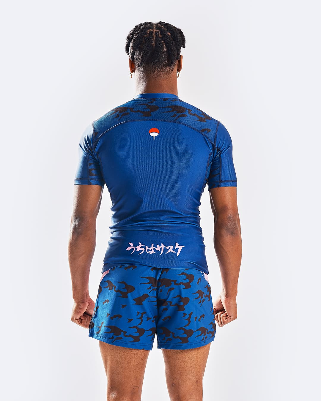 Rashguard NARUTO X ELION SASUKE BLEU - Manches Courtes - Image 2