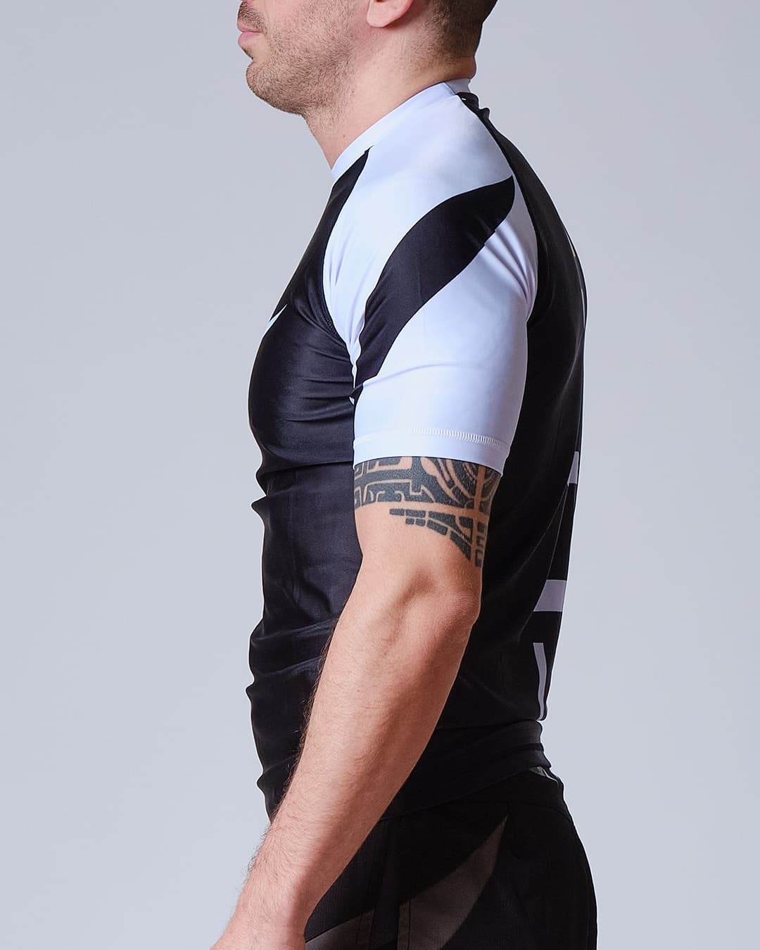 Rashguard ELION JJB SQUALE - Blanc - Manches Courtes - Image 2