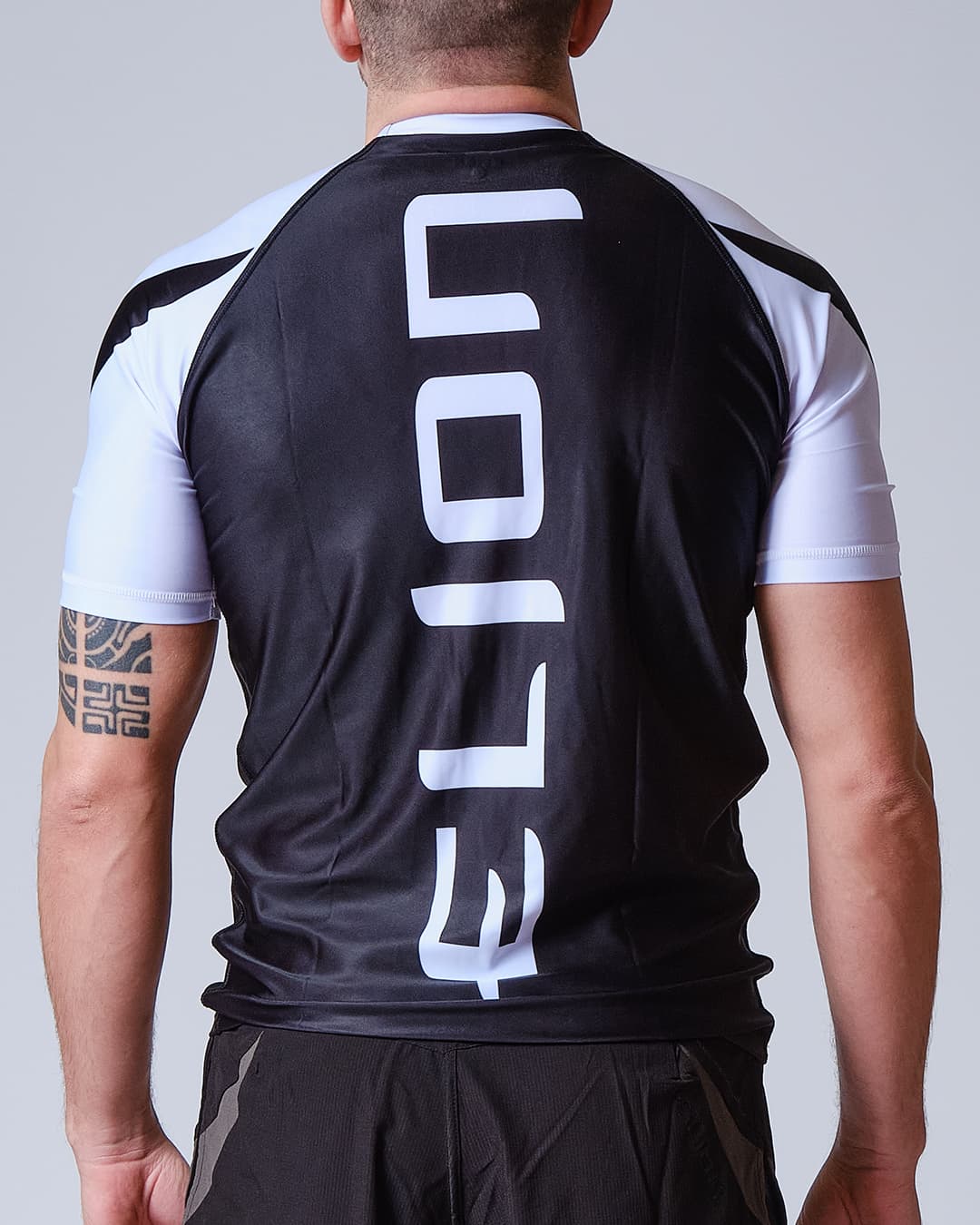 Rashguard ELION JJB SQUALE - Blanc - Manches Courtes - Image 4