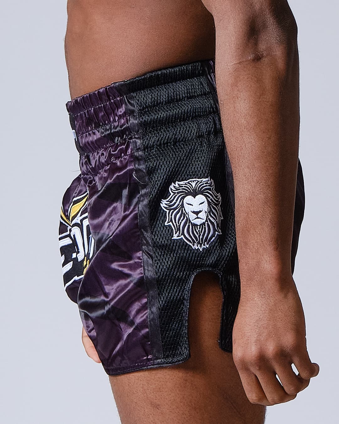 Short de Boxe Thaï ELION Raja - Noir - Image 3