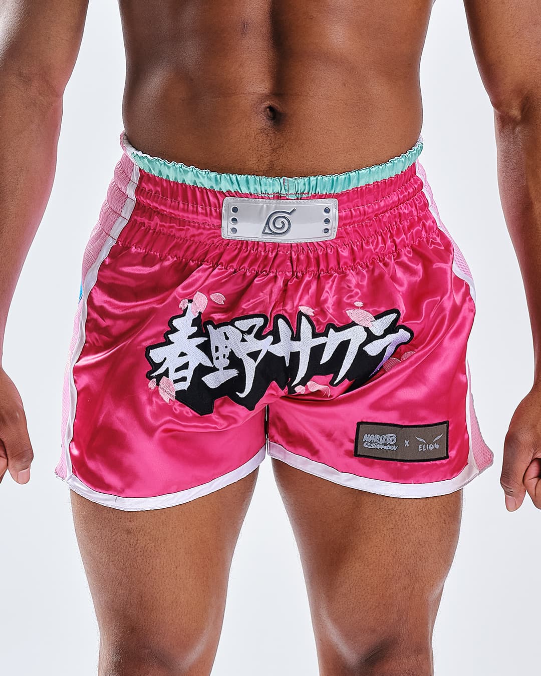 Short de Boxe Thaï NARUTO X ELION SAKURA Rouge