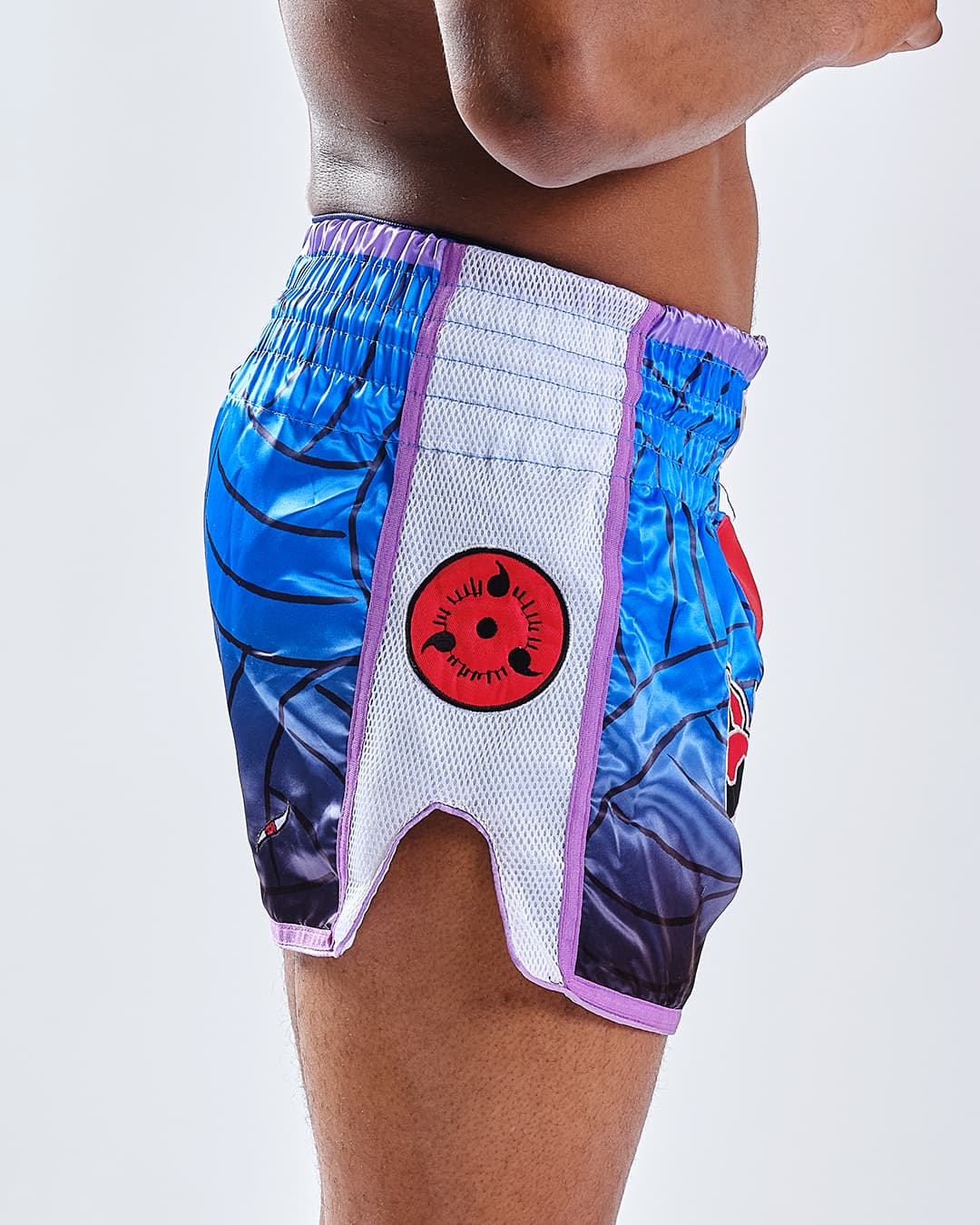 Short de Boxe Thaï NARUTO X ELION SASUKE Bleu - Image 2