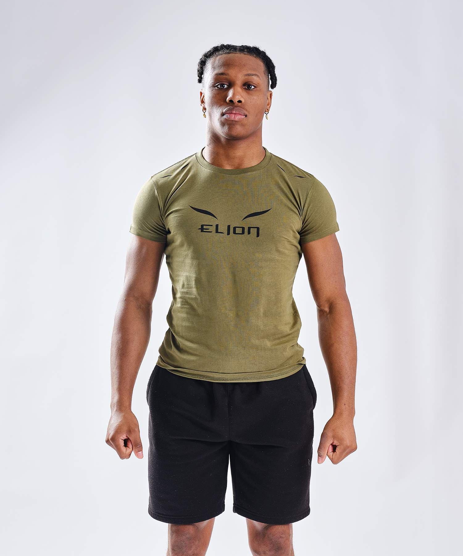 T-Shirt ELION Ring Walk Kaki/Noir
