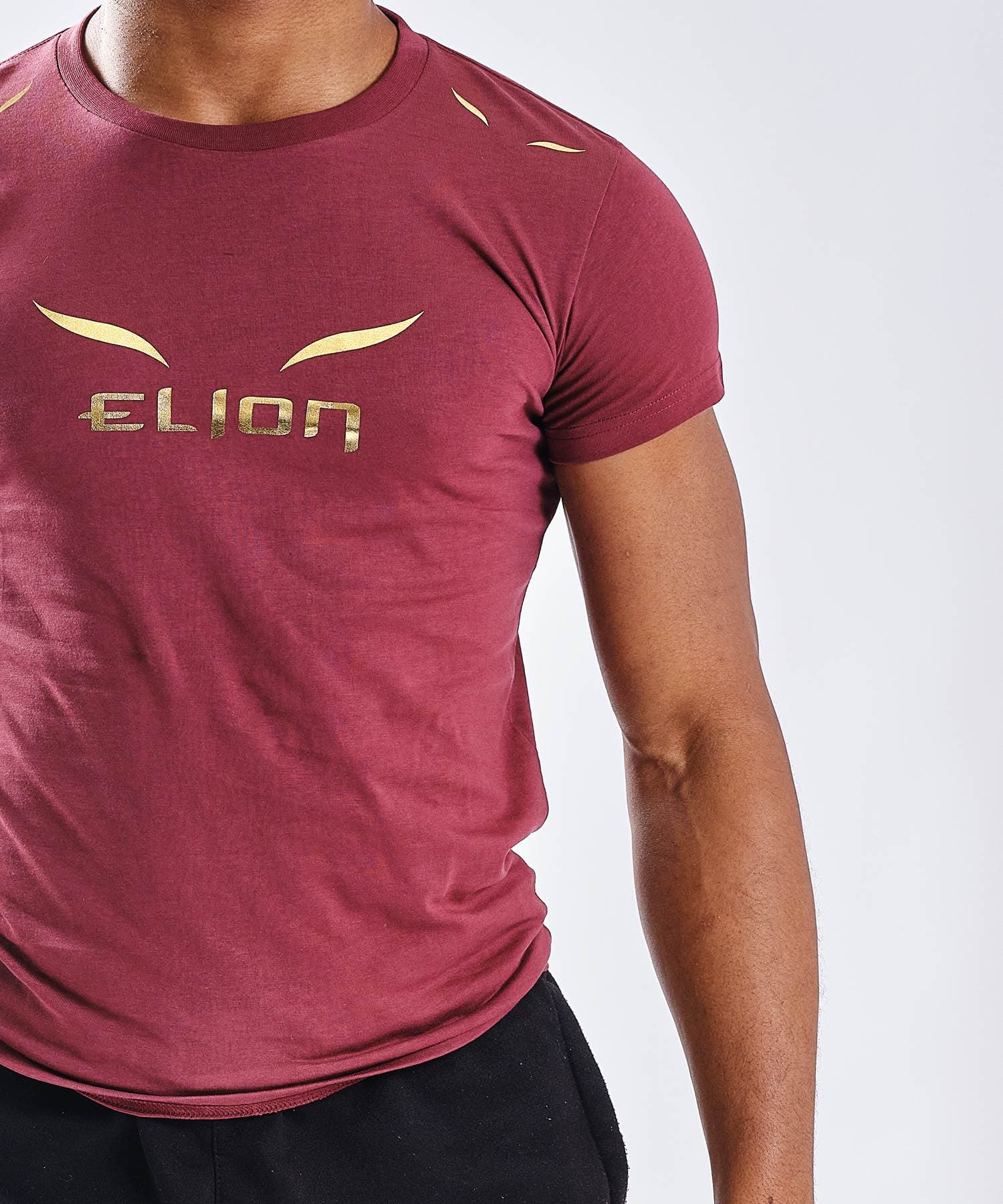 T-Shirt ELION Ring Walk Bordeaux/Or - Image 2