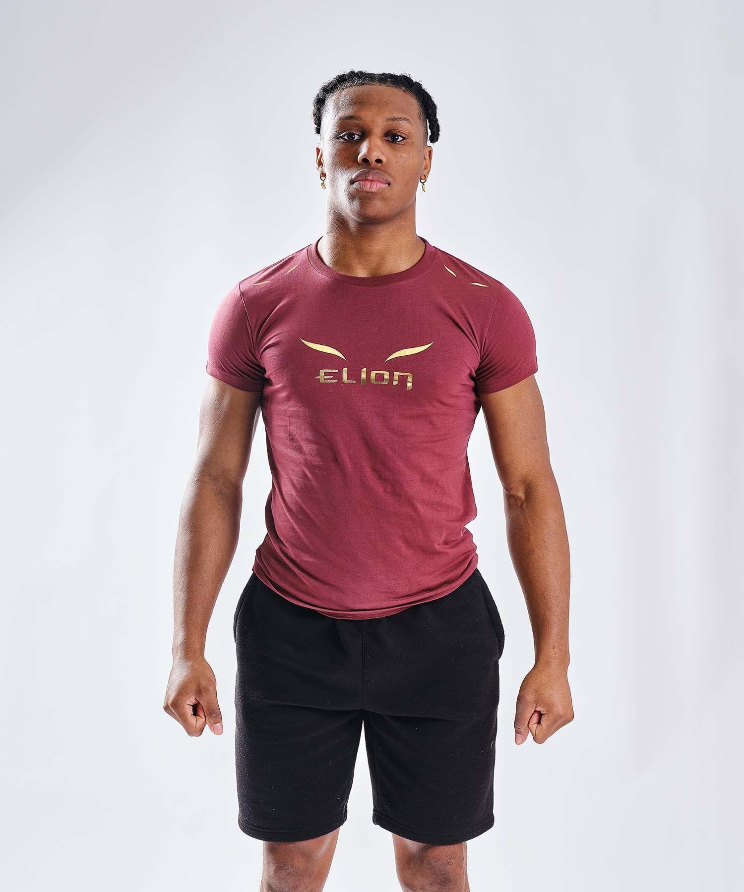 T-Shirt ELION Ring Walk Bordeaux/Or