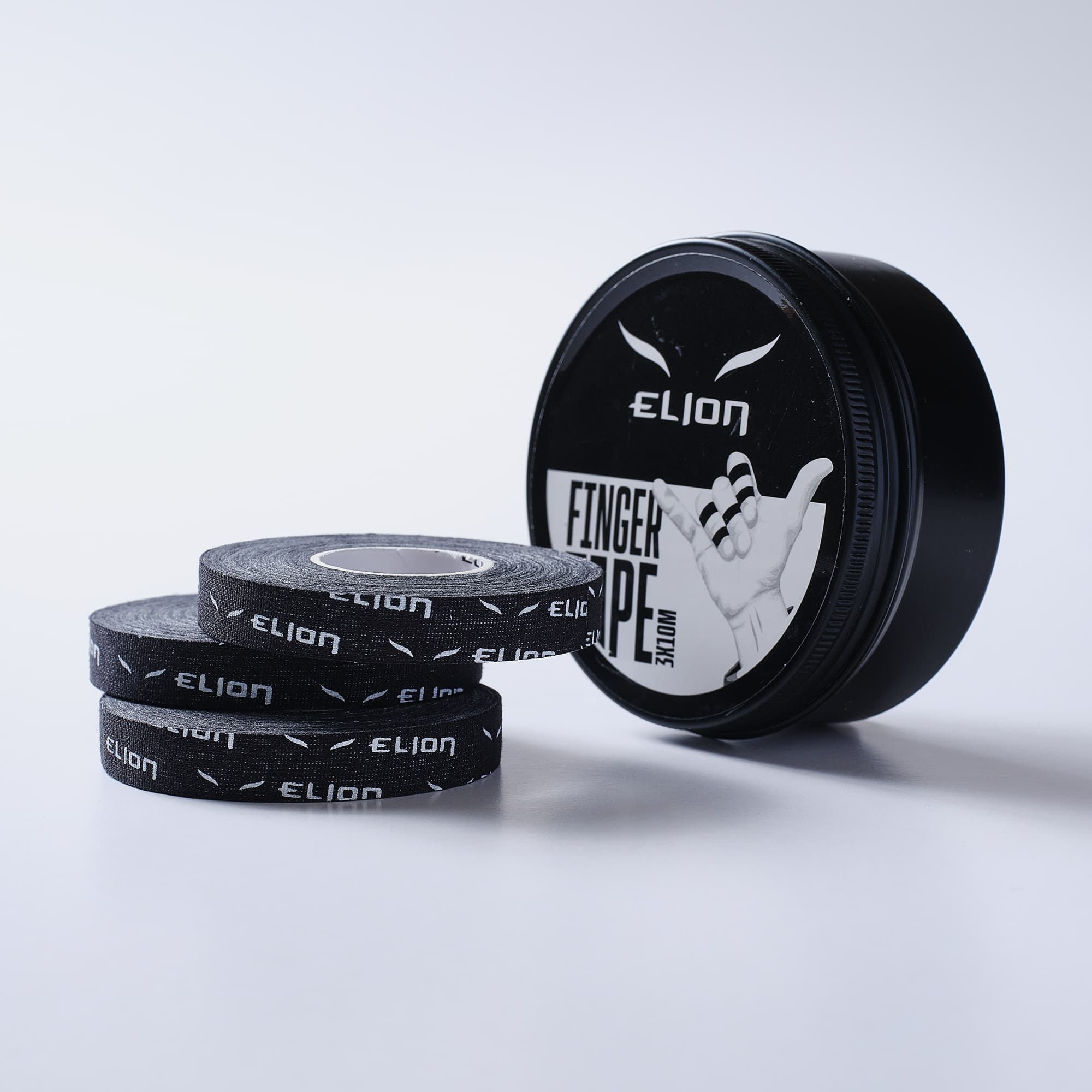FINGER Tape ELION Boite de 3 bandages 1cm x 10 mètres Noir