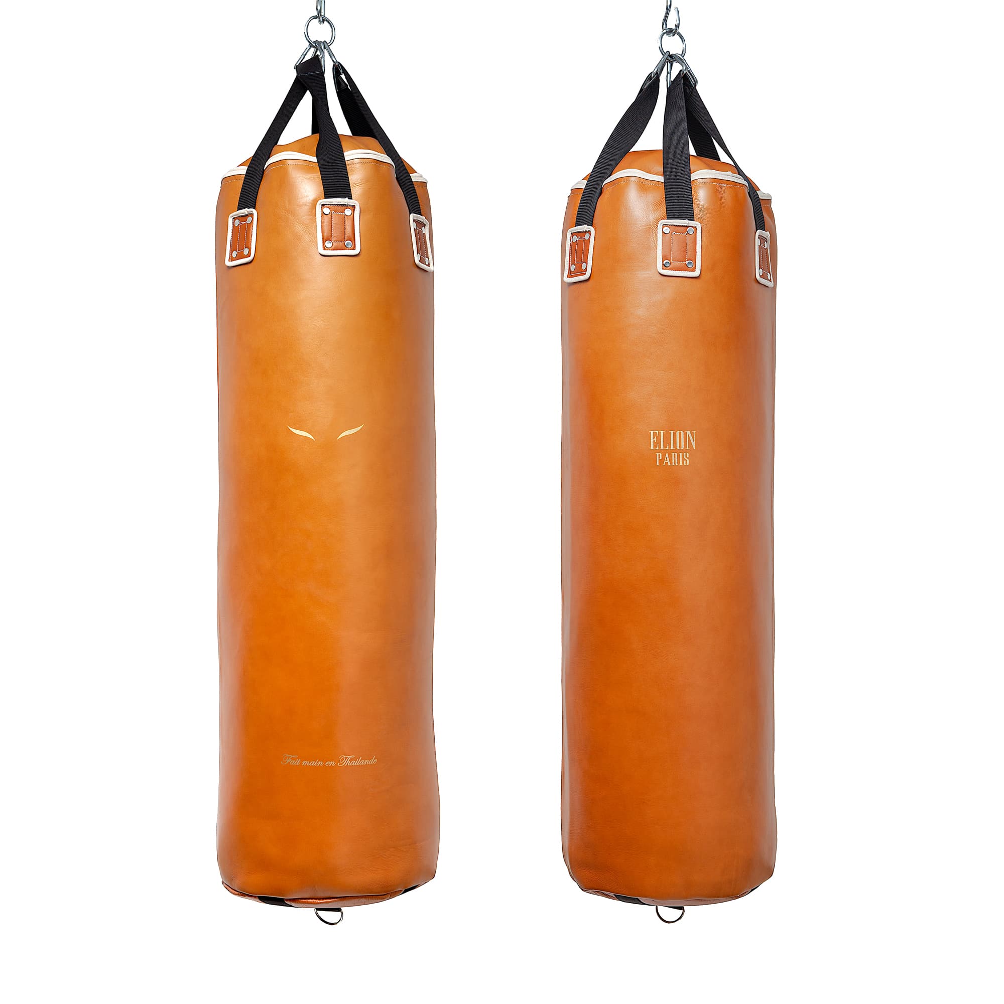 Sac de frappe ELION Cuir Collection Paris - 1m35 - 45kg - Marron