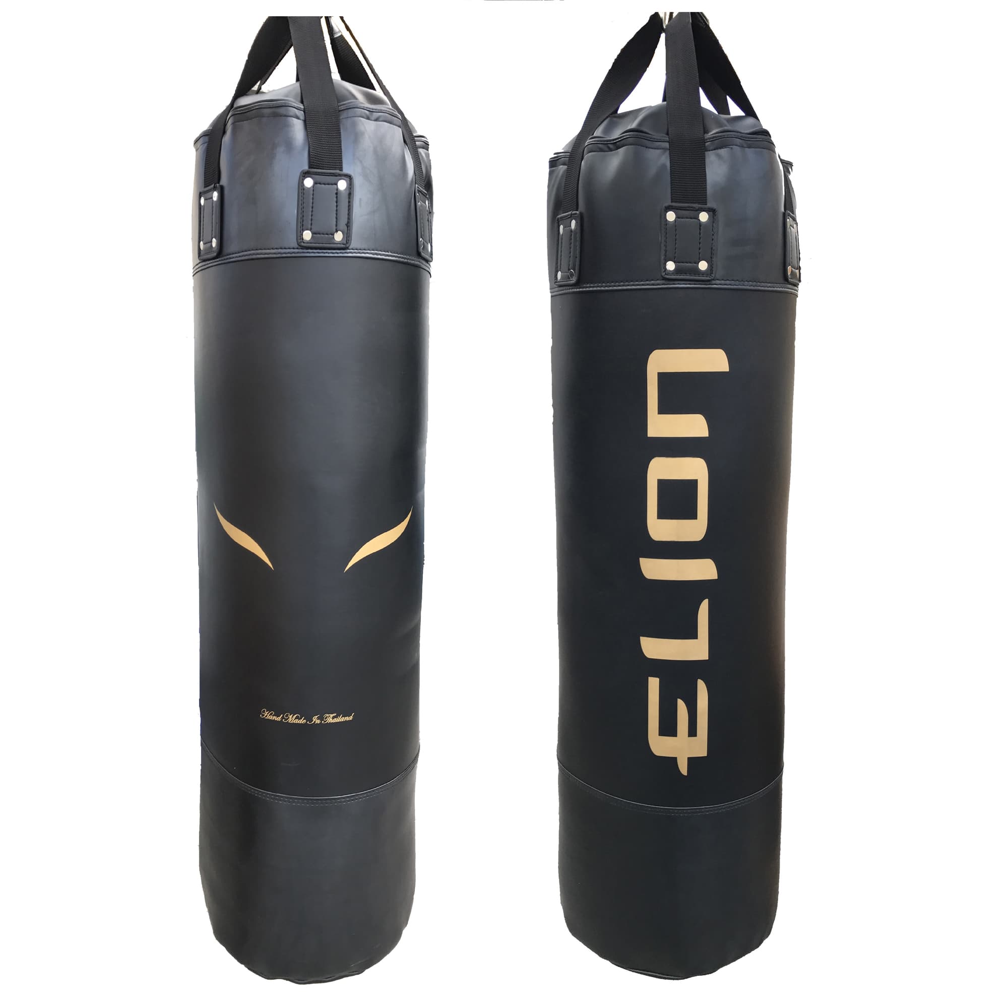 Sac de frappe ELION Skintex - 1m60 - 55 ± Kg Noir Mat/Or