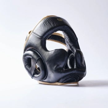 Casque de boxe ELION Paris Cuir Noir/Or