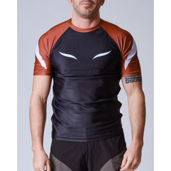 Rashguard ELION JJB SQUALE - Marron - Manches Courtes
