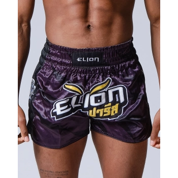 Short de Boxe Thaï ELION Raja - Noir