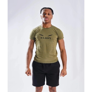 T-Shirt ELION Ring Walk Kaki/Noir