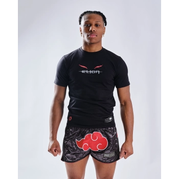 T-Shirt NARUTO X ELION AKATSUKI Noir/Rouge