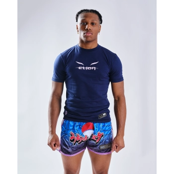 T-Shirt NARUTO X ELION SASUKE Bleu