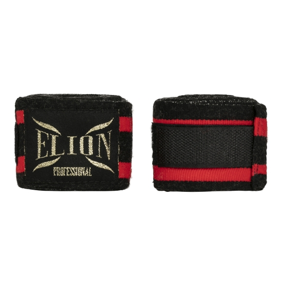 Bandes de boxe ELION 4.5m Noir/Rouge
