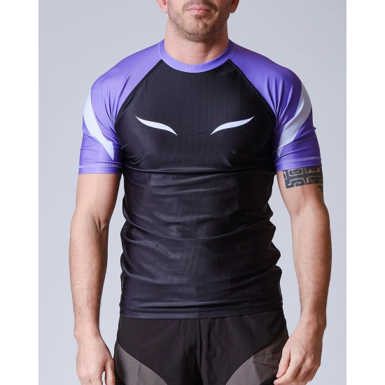 Rashguard ELION JJB SQUALE - Violet - Manches Courtes