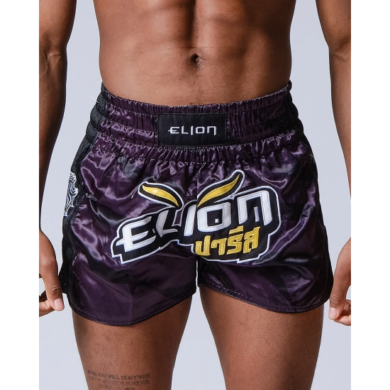 Short de Boxe Thaï ELION Raja - Noir