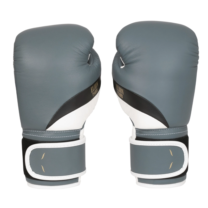 L Elegant De Boxe Elion Paris Velcro Gris Mat Noir Blanc Mat En